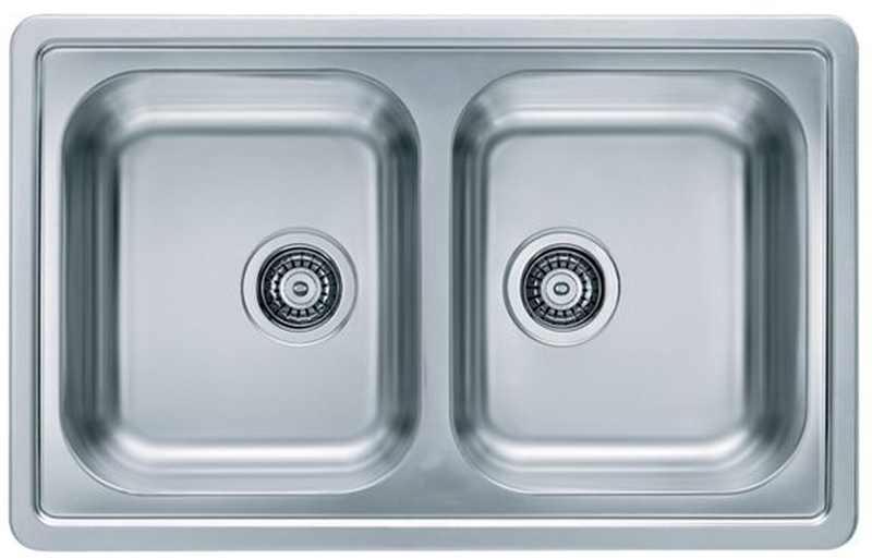 Alveus Elegant ocelový dřez 81x51 cm ocel 1009383