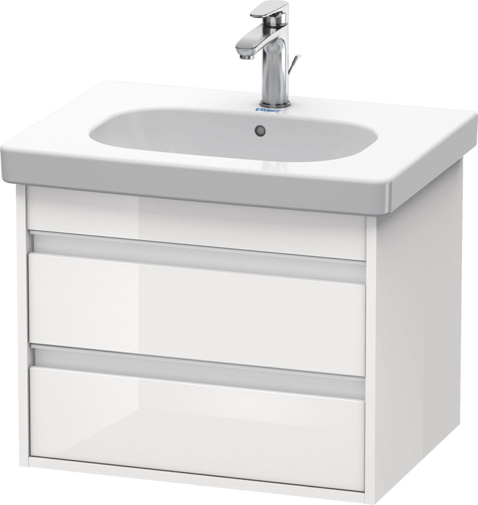 Duravit Ketho skříňka 60x45.5x48 cm pod umyvadlo závěsná bílá KT665002222