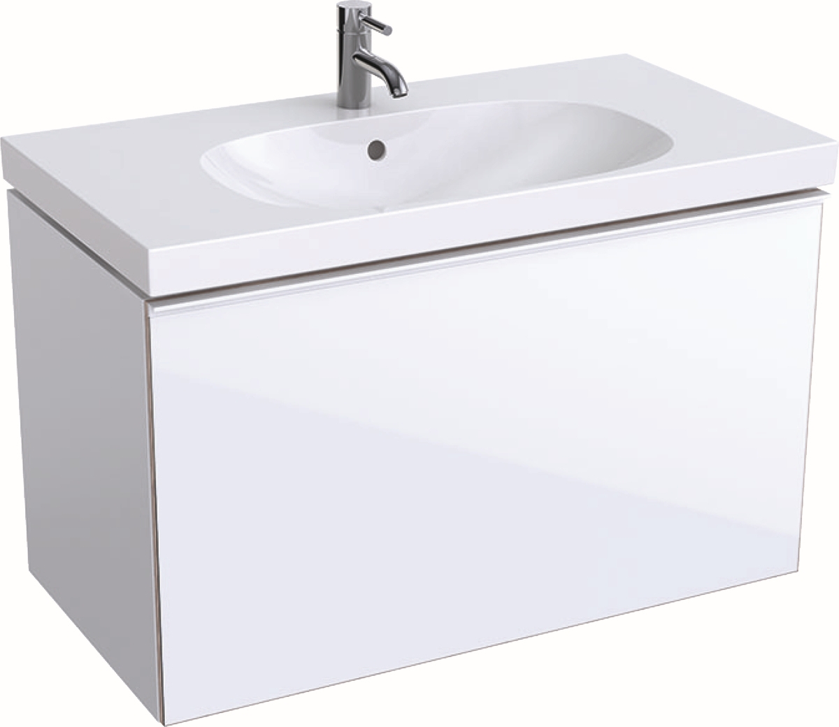Geberit Acanto skříňka 89x47.5x53.5 cm závěsná pod umyvadlo bílá 500.612.01.2