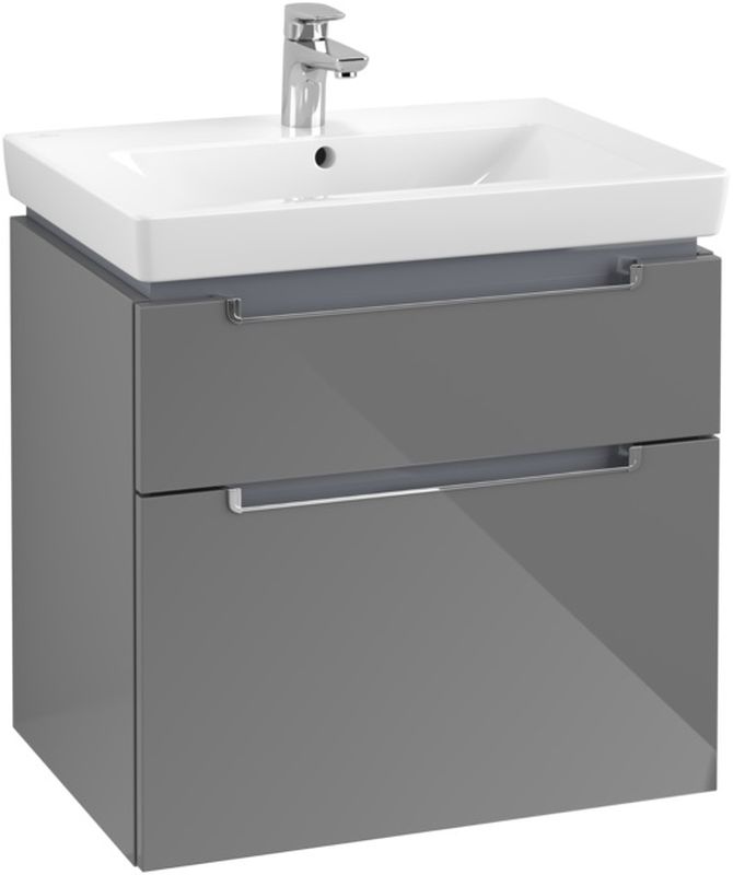 Villeroy & Boch Subway 2.0 skříňka 63.7x45.4x59 cm pod umyvadlo závěsná šedá A91010FP