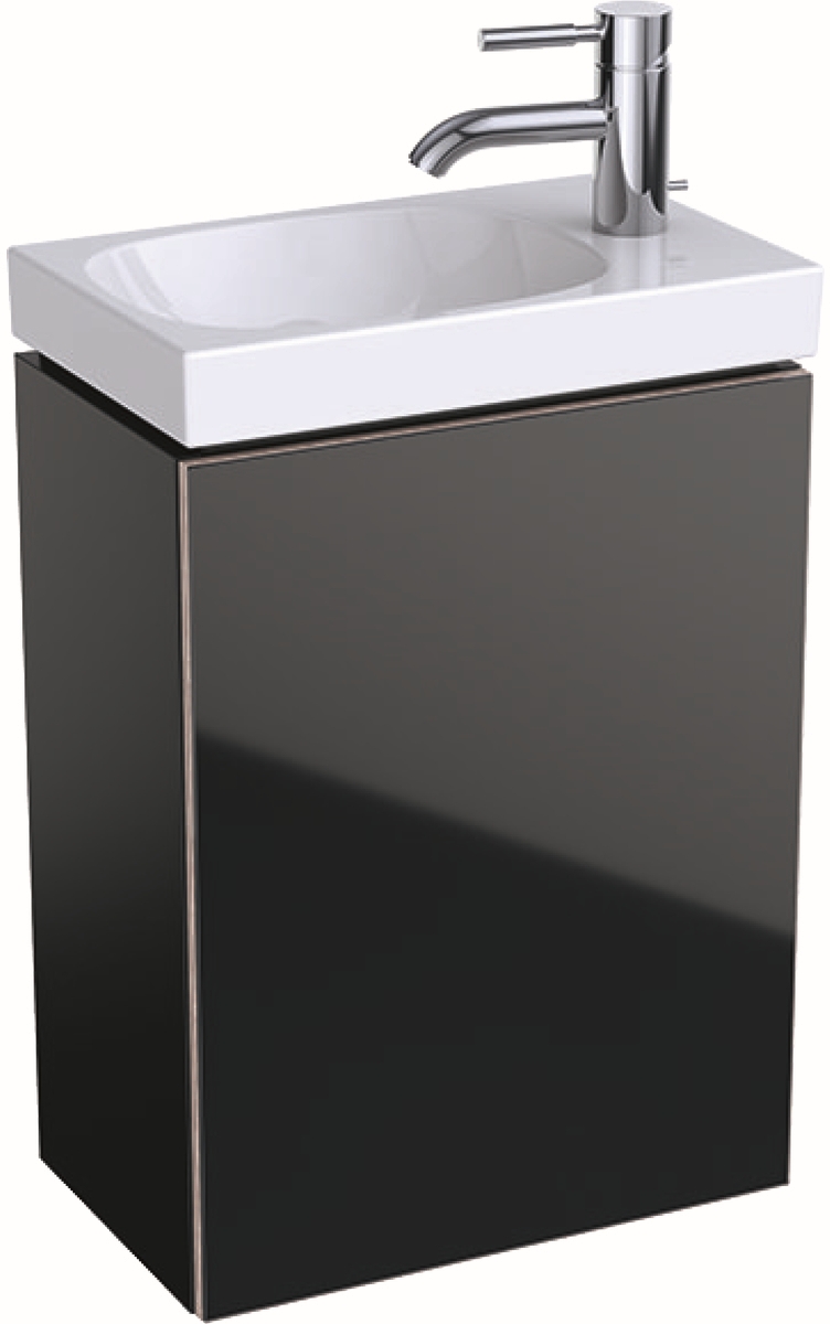 Geberit Acanto skříňka 40x24.5x53.5 cm závěsná pod umyvadlo černá 500.607.16.1