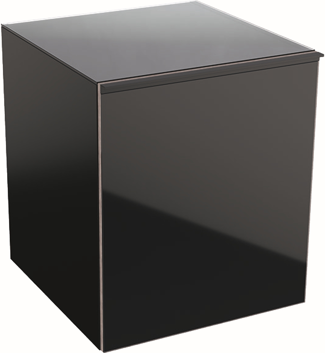 Geberit Acanto skříňka 45x47.6x52 cm boční závěsné černá 500.618.16.1