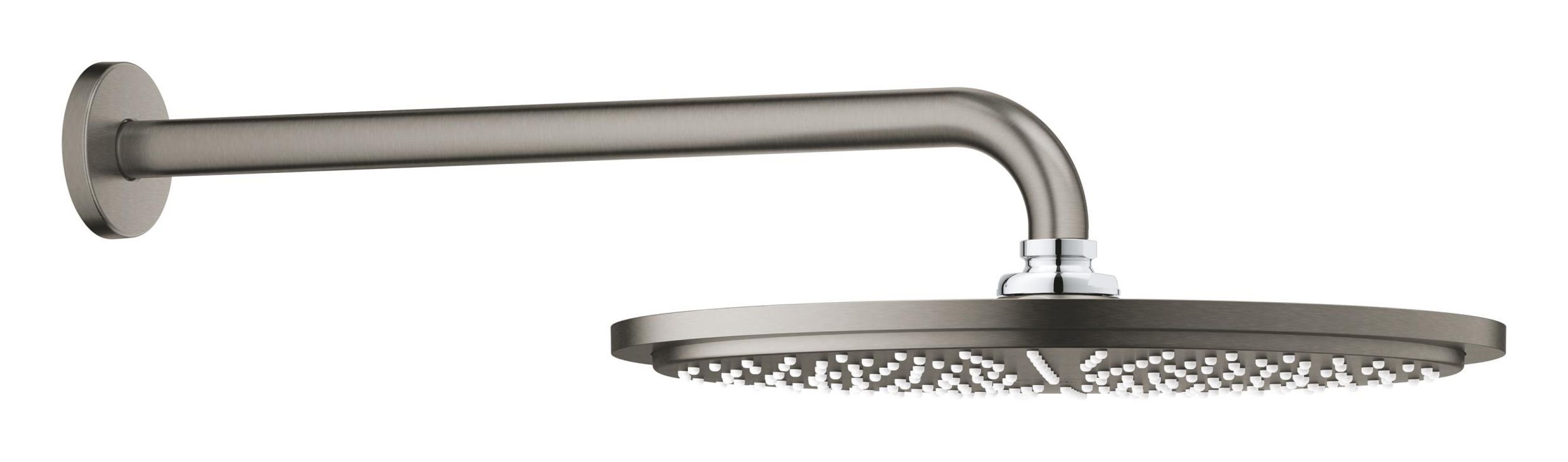 Grohe Rainshower hlavová sprchá s ramenem 31x31 cm kulatý Brushed Hard Graphite 26066AL0