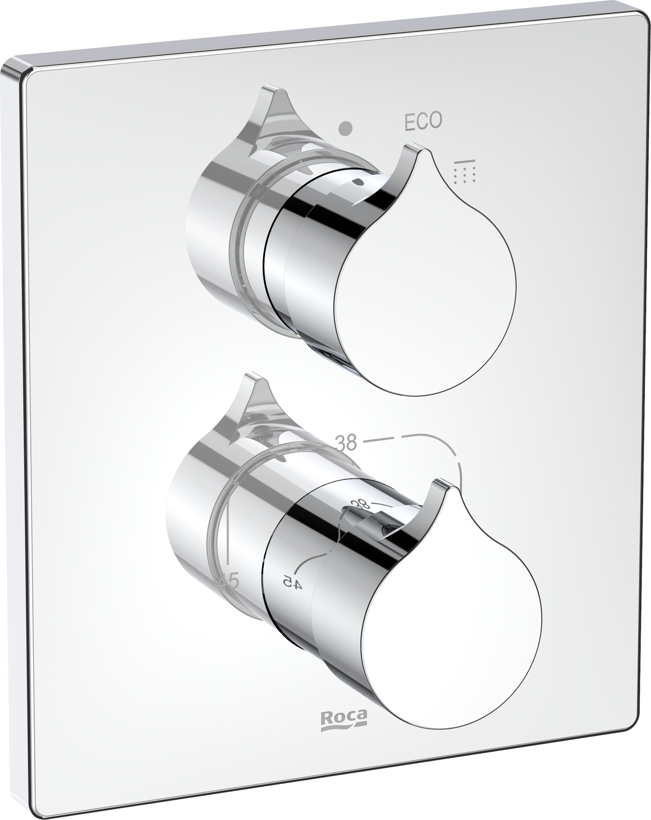 Roca Inspira sprchová baterie pod omítku s termostatem chrom A5A2C3AC00