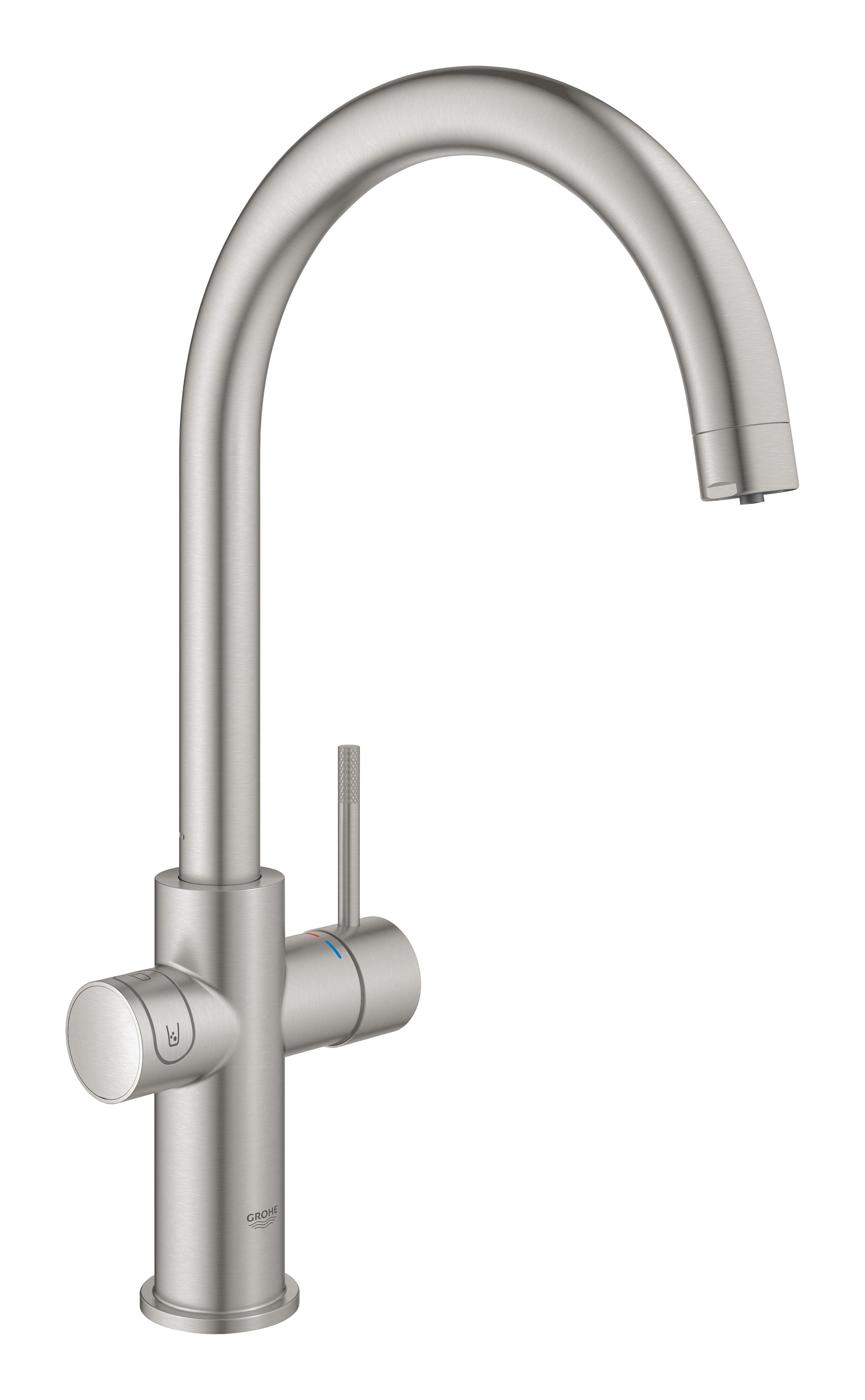 Grohe Blue kuchyňská baterie s filtrem stojící ušlechtilá ocel 31455DC1