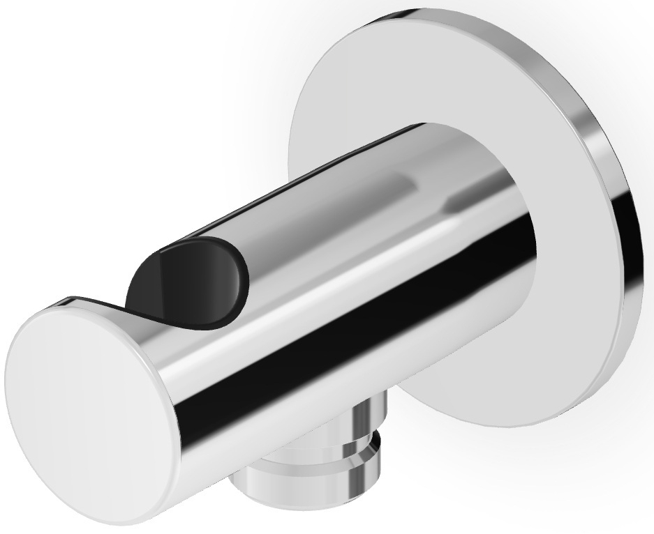 Zucchetti Brim úhlový konektor s držákem chrom Z93933