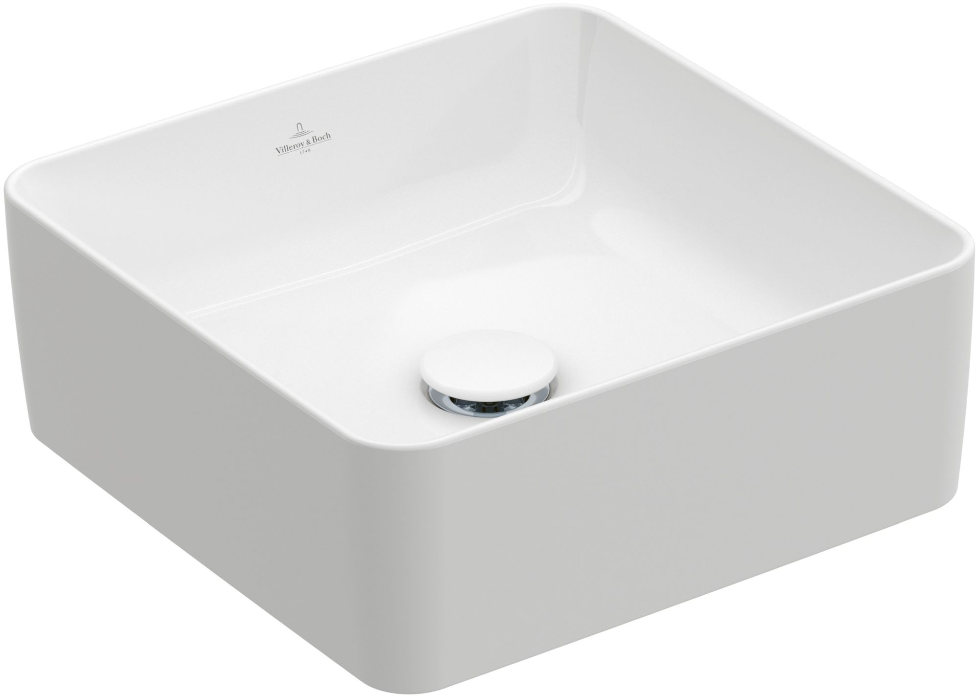 Villeroy & Boch Collaro umyvadlo 38x38 cm čtvercový na pult bílá 4A213801