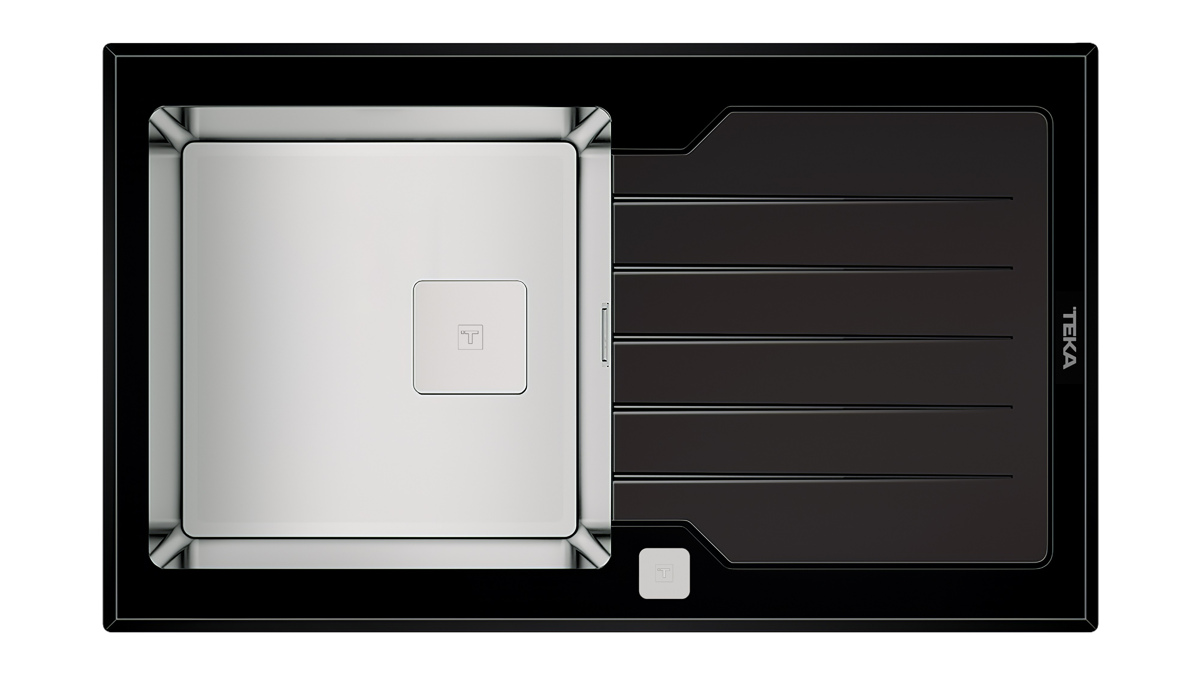 Teka Diamond ocelový dřez 86x51 cm černá 115100011
