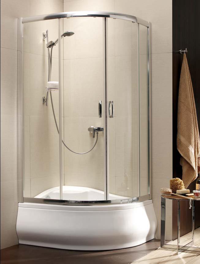 Radaway Premium Plus E 1700 sprchový kout 100x80 cm půlkulatá 30481-01-01N