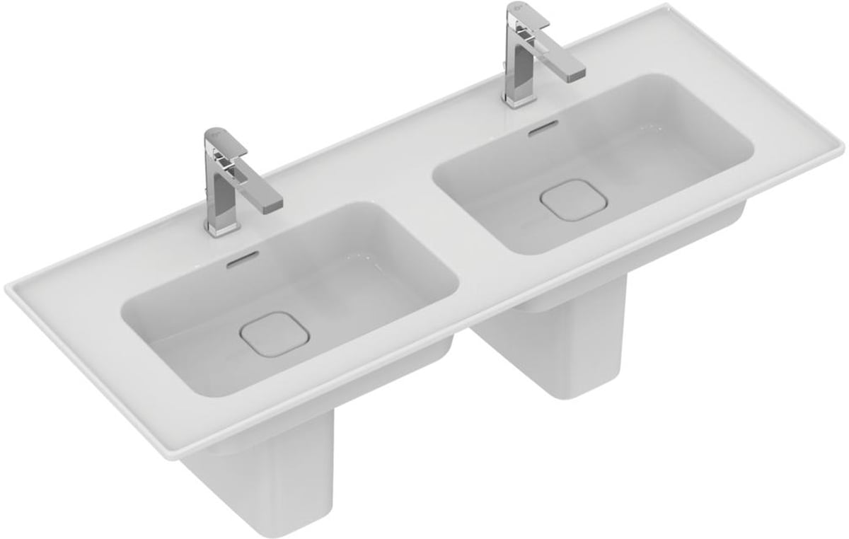Ideal Standard Strada II umyvadlo 124x46 cm obdélníkový klasický-nábytkový-dvojitý bílá T300501