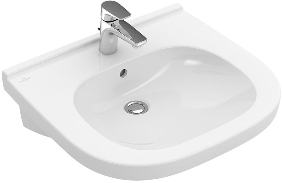 Villeroy & Boch Vita umyvadlo 56x55 cm půlkruhový klasický pro osoby se zdravotním postižením bílá 41195501