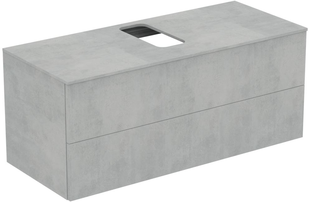 Ideal Standard Adapto skříňka 120x50.5x50.2 cm závěsná pod umyvadlo šedá U8598FX