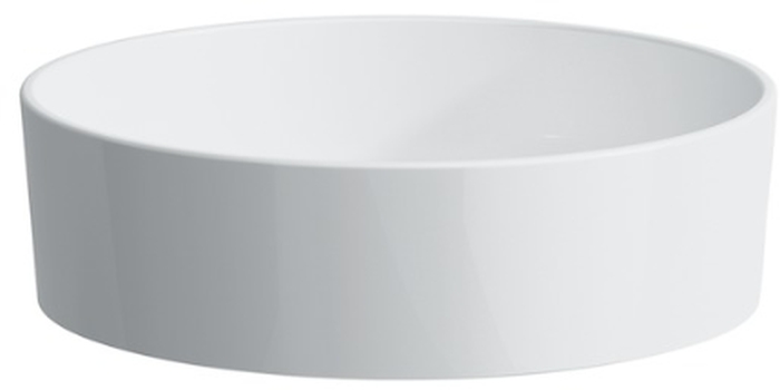 Laufen Kartell umyvadlo 42x42 cm kulatý na pult bílá lesk H8123314001121