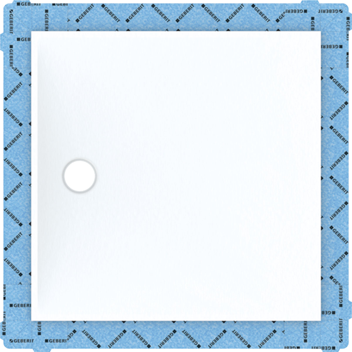 Geberit Setaplano sprchový panel pro sprchovou vaničku v úrovni podlahy 90x90 cm bílá 154.270.11.1