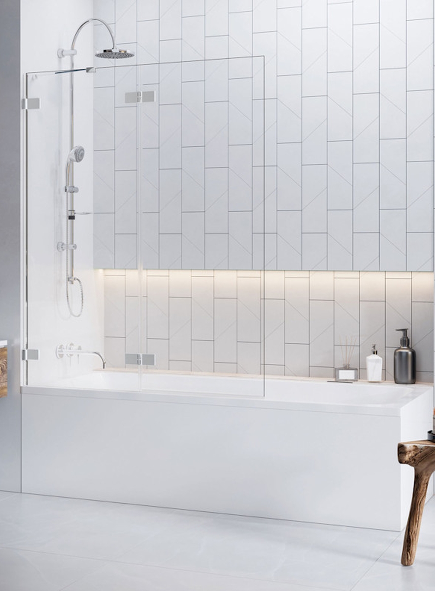 Radaway Euphoria vanová zástěna 100 cm dvoudílný 10008100-01-01L