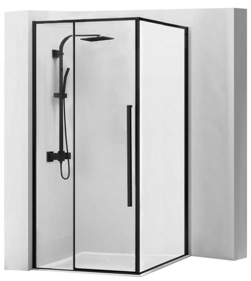 Rea Solar Black sprchový kout 90x90 cm čtvercový REA-K6412