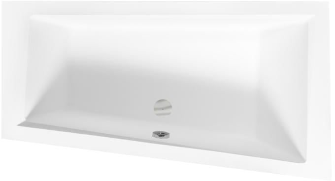 Besco Intima rohová vana 150x85 cm Pravostranná bílá #WAIT-150-NP
