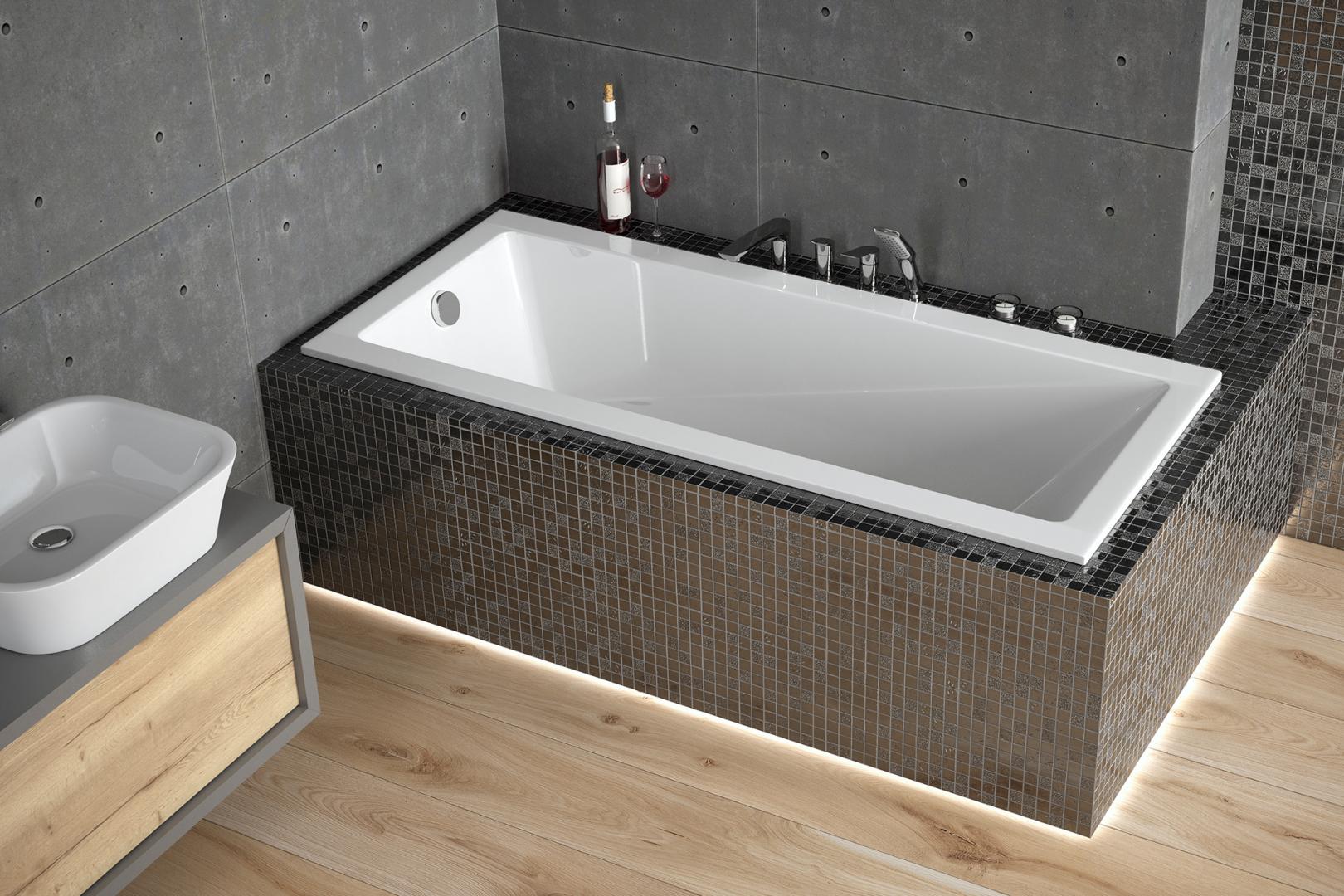 Besco Modern obdélníková vana slim 149.5x69.5 cm bílá #WAM-150-SL