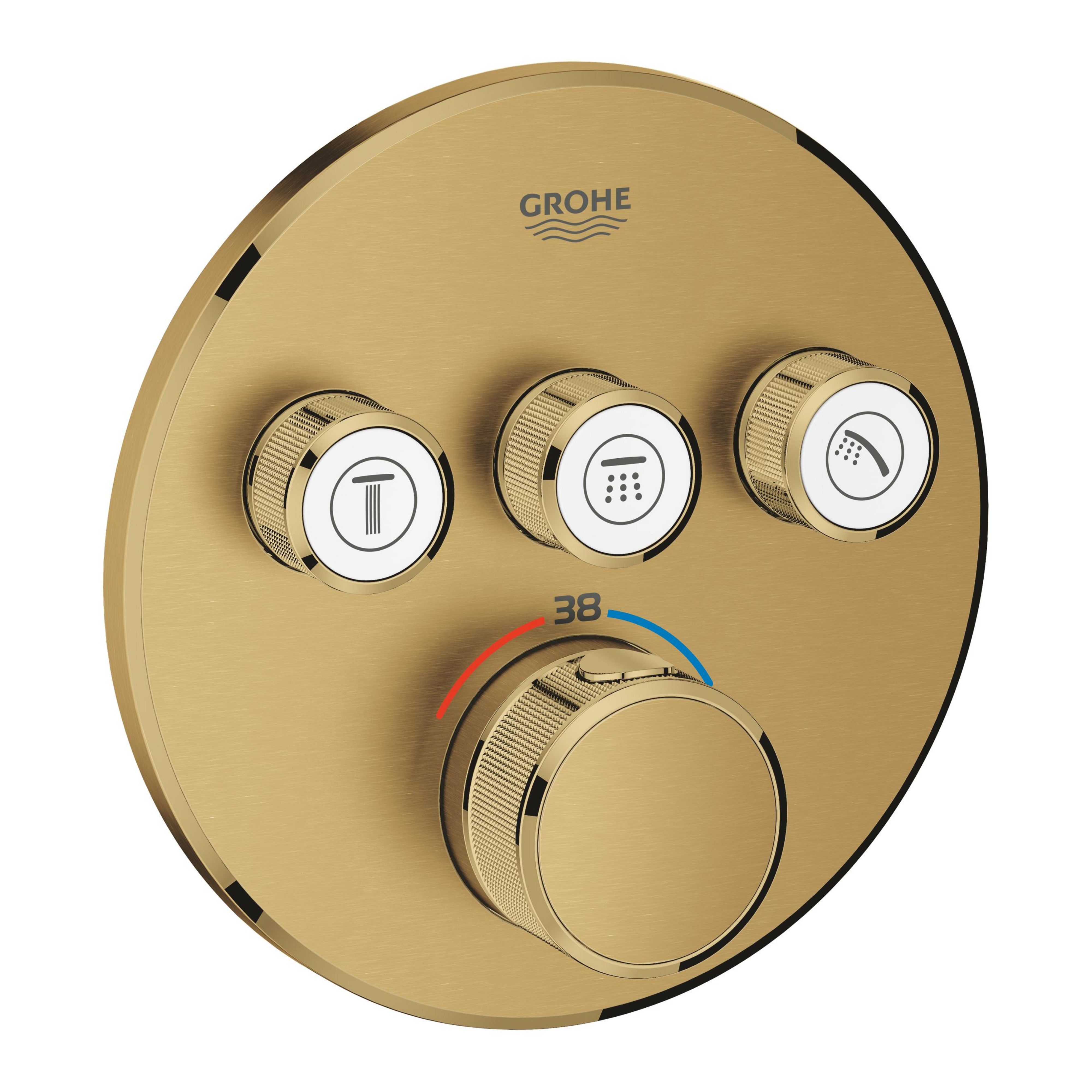 Grohe Grohtherm vanová baterie pod omítku s termostatem Brushed Cool Sunrise 29121GN0