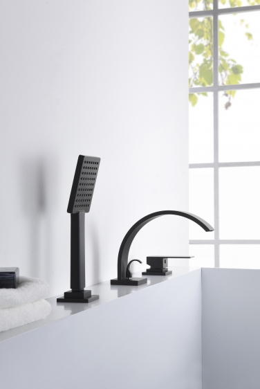 Blue Water Toronto vanová baterie na vanu černá TOR-BWW.080CZARNYMAT