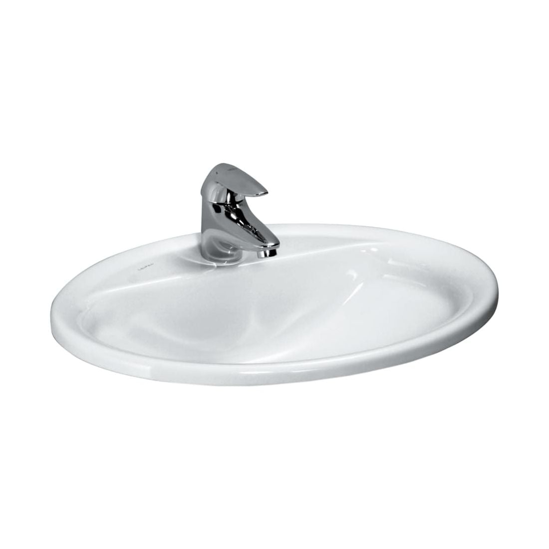 Laufen Pro B umyvadlo 56x44 cm oválné zápustný bílá lesk H8139510001041