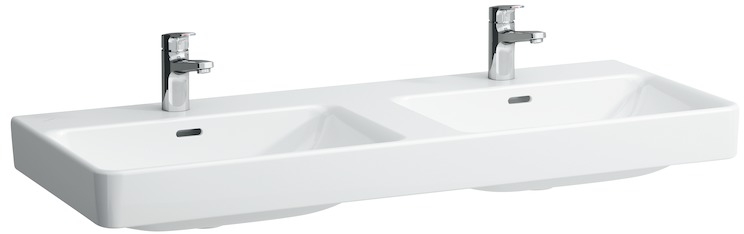 Laufen Pro S umyvadlo 120x46 cm obdélníkový klasický-dvojitý bílá H8149660001041