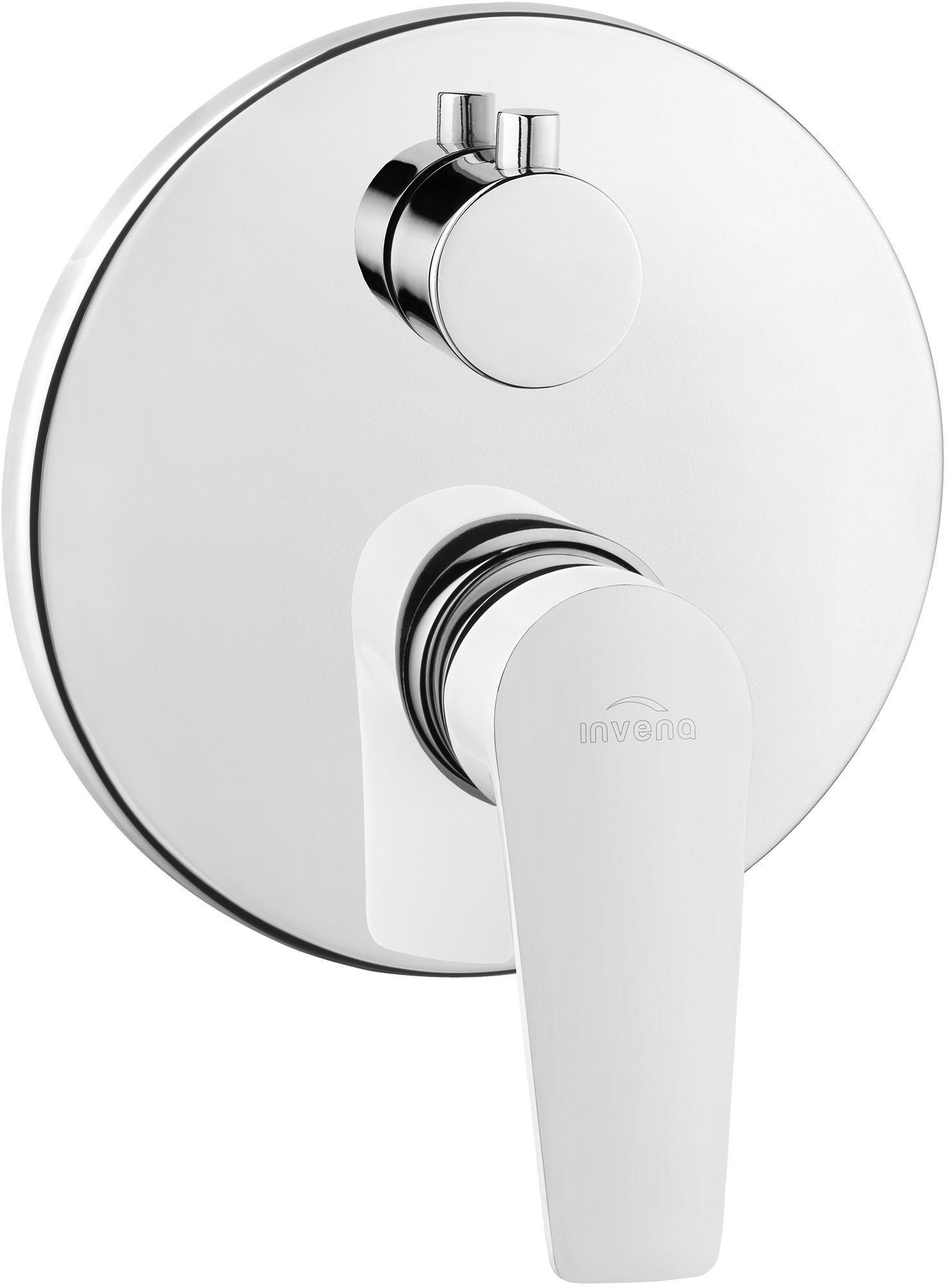 Invena Dokos vanová baterie pod omítku chrom-bílá BP-19-BO2