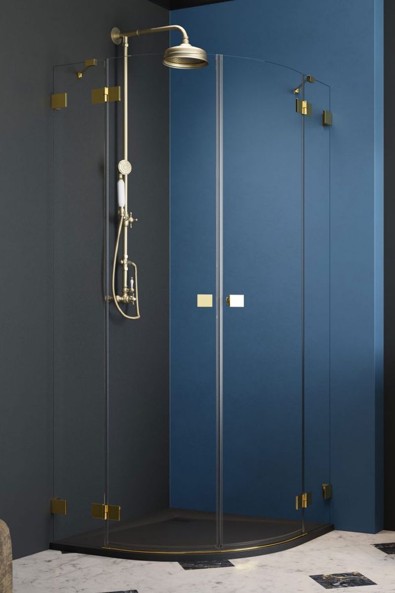 Radaway Essenza Pro Gold PDD sprchový kout 90x90 cm půlkulatá 10095090-09-01R