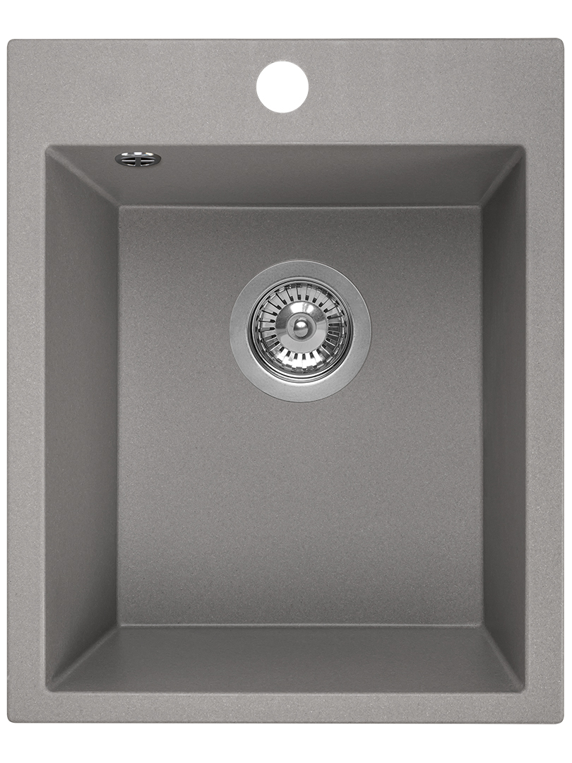 Laveo Chichi granitový dřez 48x39 cm šedá/grafitová/onyx SBH510T