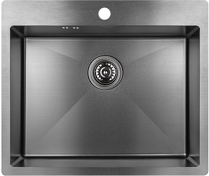 Laveo Marmara ocelový dřez 59x51 cm SAM510T
