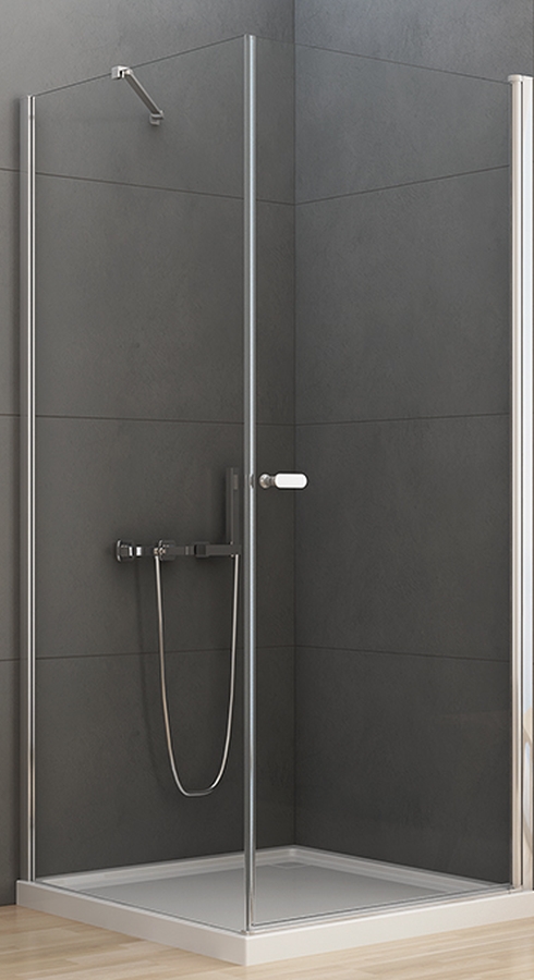 New Trendy New Soleo sprchový kout 90x80 cm obdélníkový chrom lesk/průhledné sklo D-0141A/D-0087B-WP