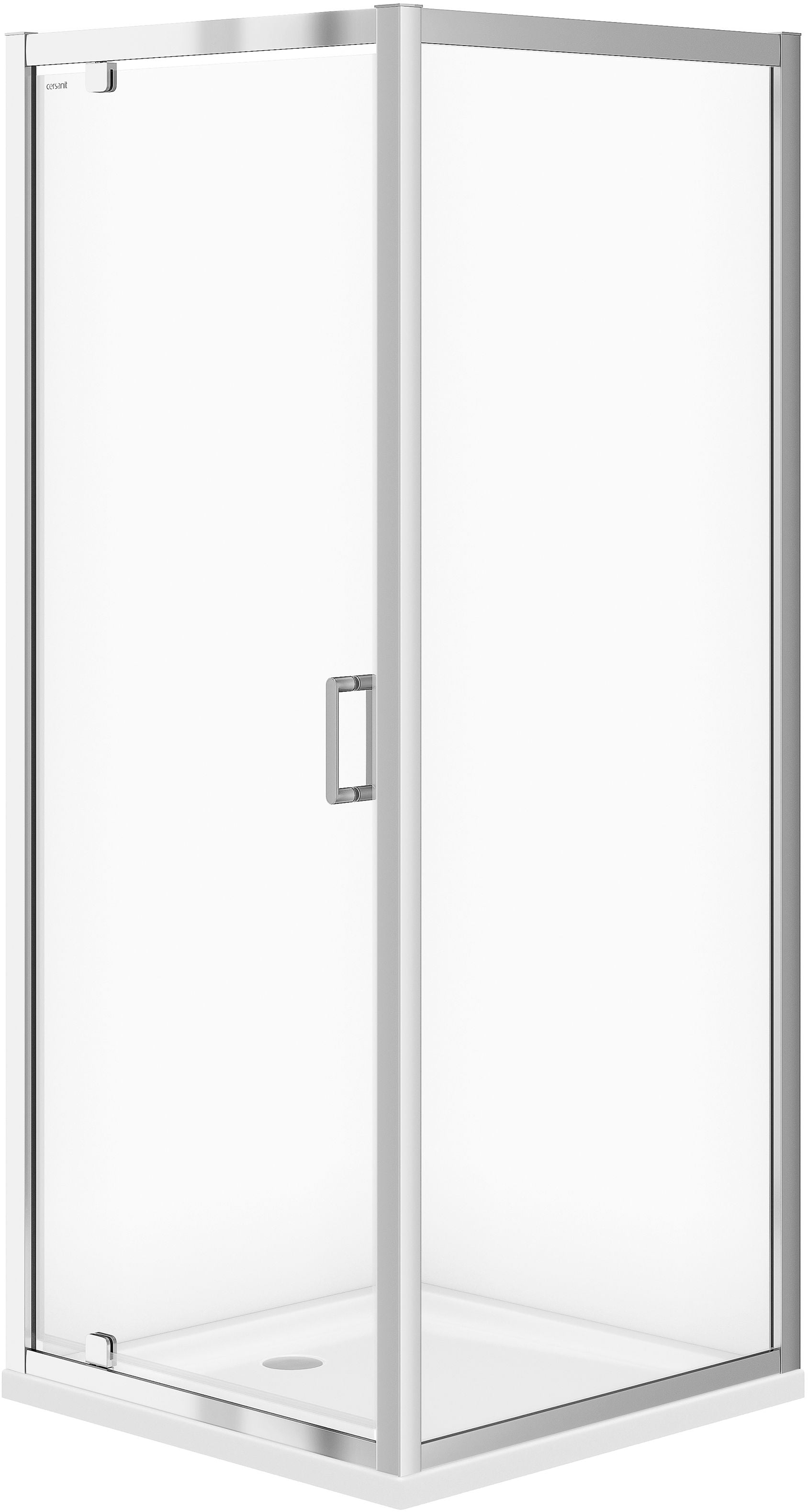 Cersanit Arteco sprchový kout s vaničkou 80x80 cm čtvercový chrom lesk/průhledné sklo S601-115