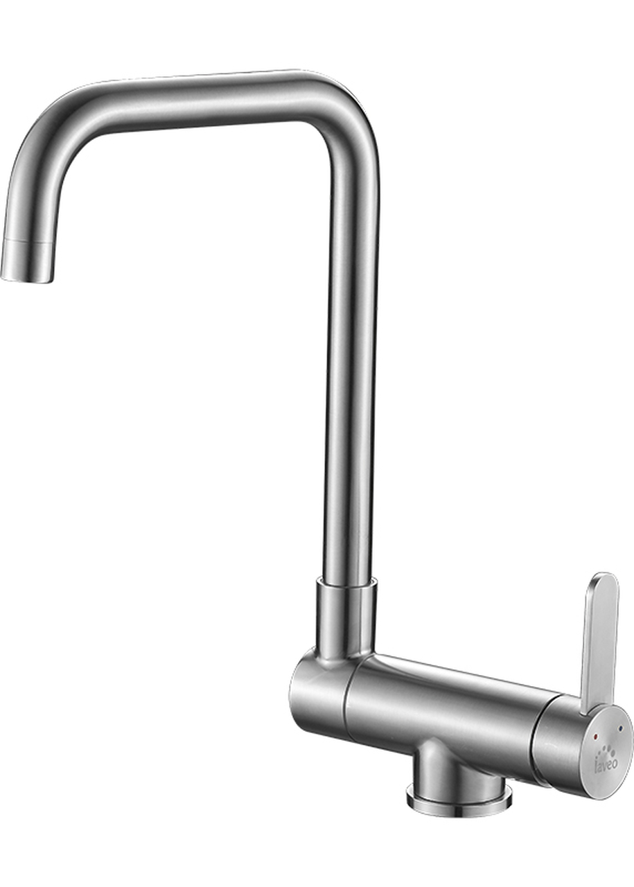 Laveo Bona kuchyňská baterie stojící ušlechtilá ocel BAB265L