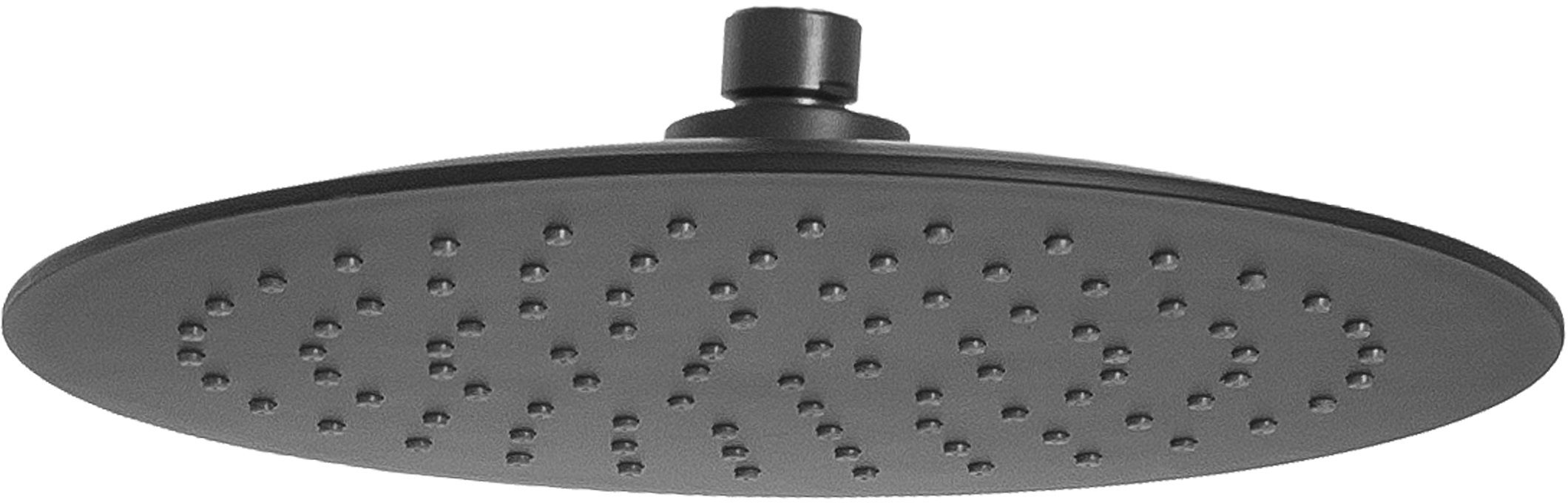 Invena Musta hlavová sprcha 25x25 cm kulatý černá SC-D1-075