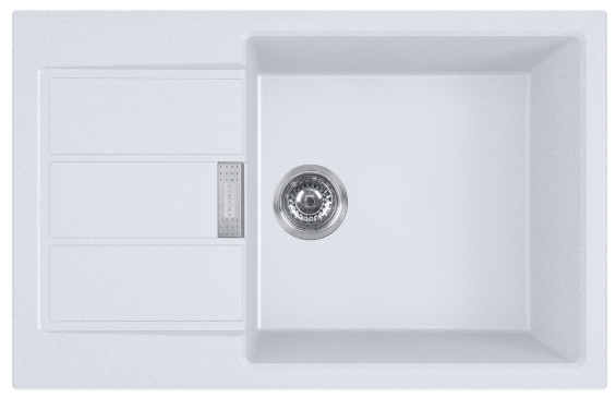 Franke Sirius 2.0 dřez tectonite 78x50 cm bílá 143.0618.580