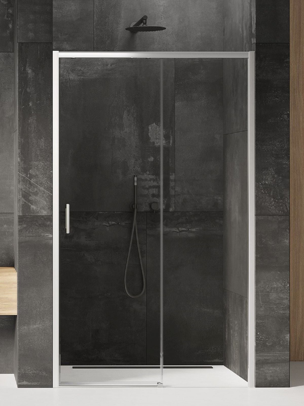 New Trendy Prime sprchové dveře 120 cm posuvné chrom lesk/průhledné sklo D-0303A