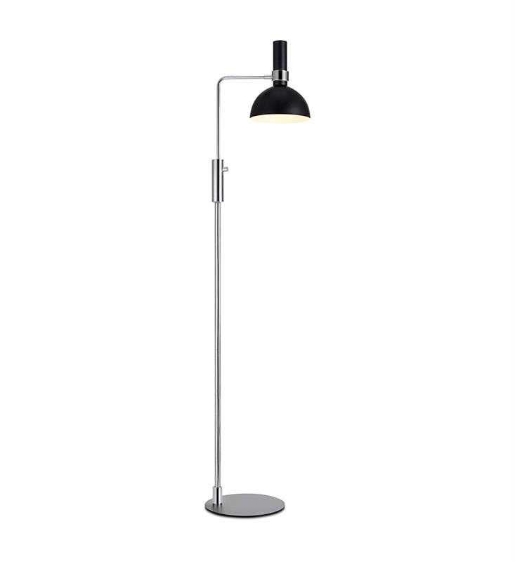 Markslöjd Larry stojací lampa 1x60 W černá-chrom 106857