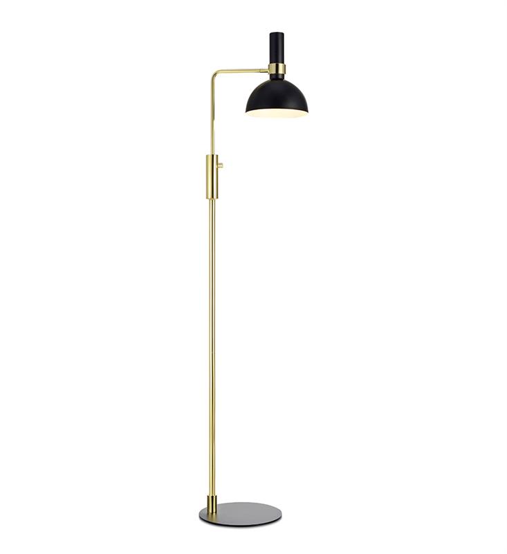 Markslöjd Larry stojací lampa 1x60 W černá-zlatá 106972