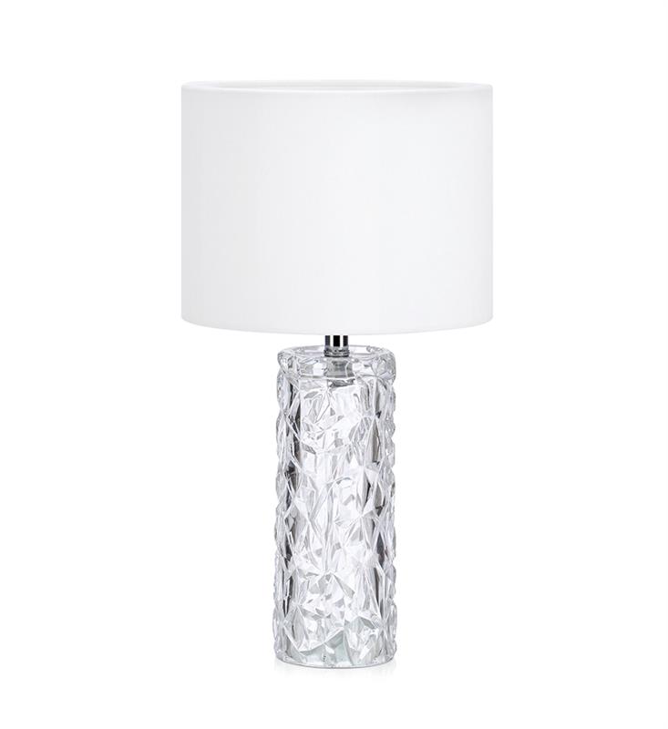 Markslöjd Madame stolní lampa 1x60 W bílá-průhledná 107189