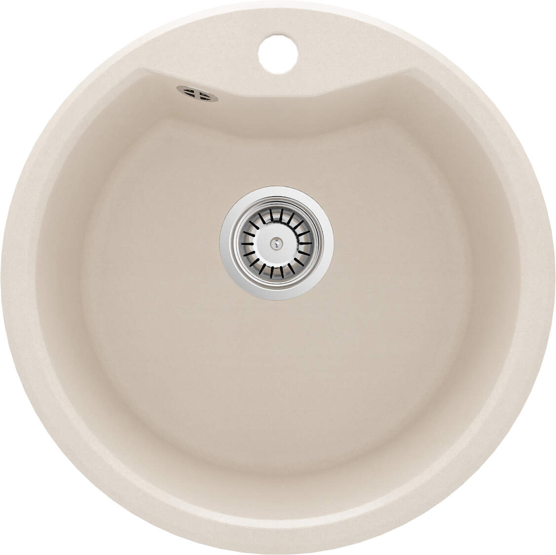 Deante Solis granitový dřez 48x48 cm béžová ZRS_5803