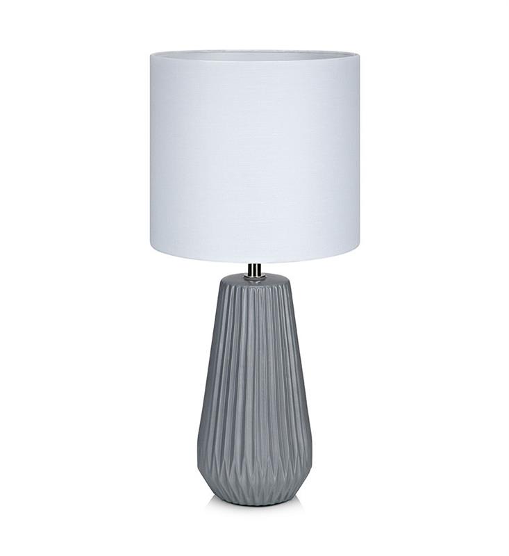 Markslöjd Nicci stolní lampa 1x40 W bílá-šedá 106449