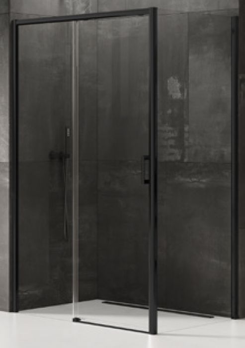 New Trendy Prime sprchový kout 140x90 cm obdélníkový černá polomatný/průhledné sklo D-0324A/D-0129B