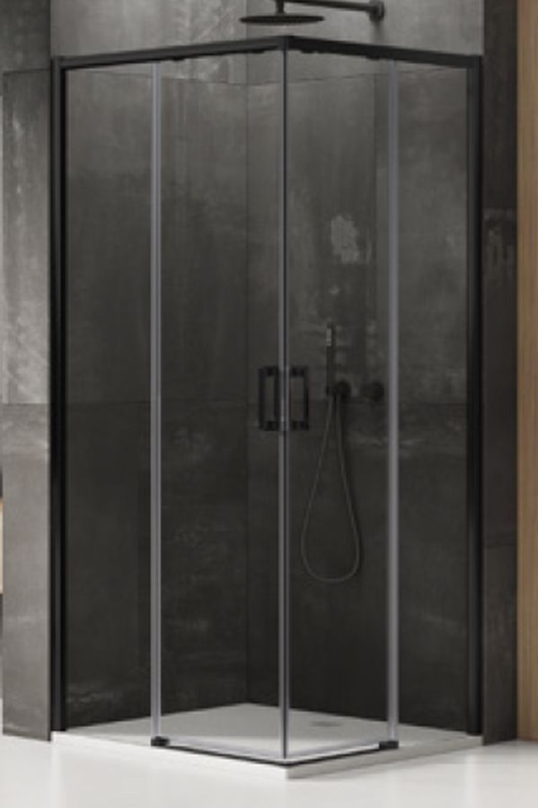 New Trendy Prime sprchový kout 90x70 cm obdélníkový černá matný/průhledné sklo D-0314A/D-0351A