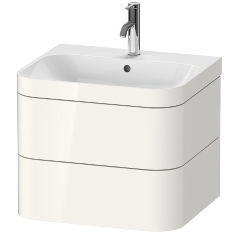 Duravit Happy D.2 Plus umyvadla se skříňkou 57.5 cm bílá HP4635O2222