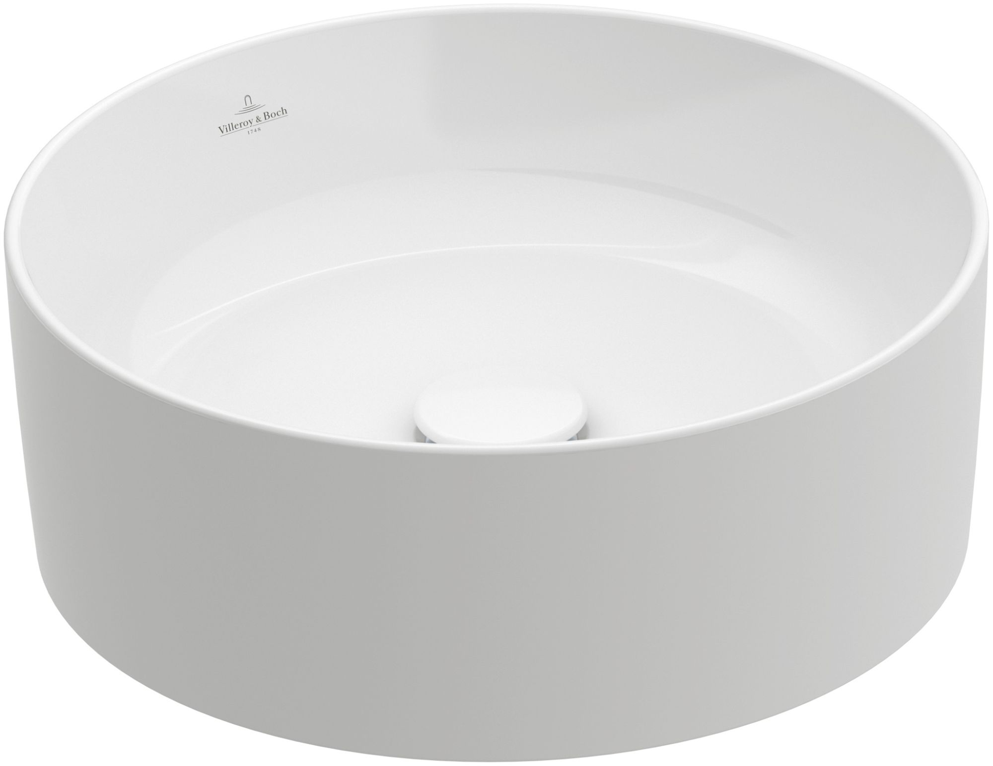 Villeroy & Boch Collaro umyvadlo 40x40 cm kulatý na pult bílá 4A1840R1