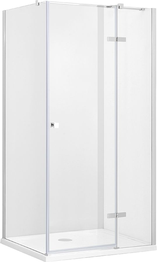 Besco Pixa sprchový kout 90x90 cm čtvercový chrom lesk/průhledné sklo PKP-90-195-C