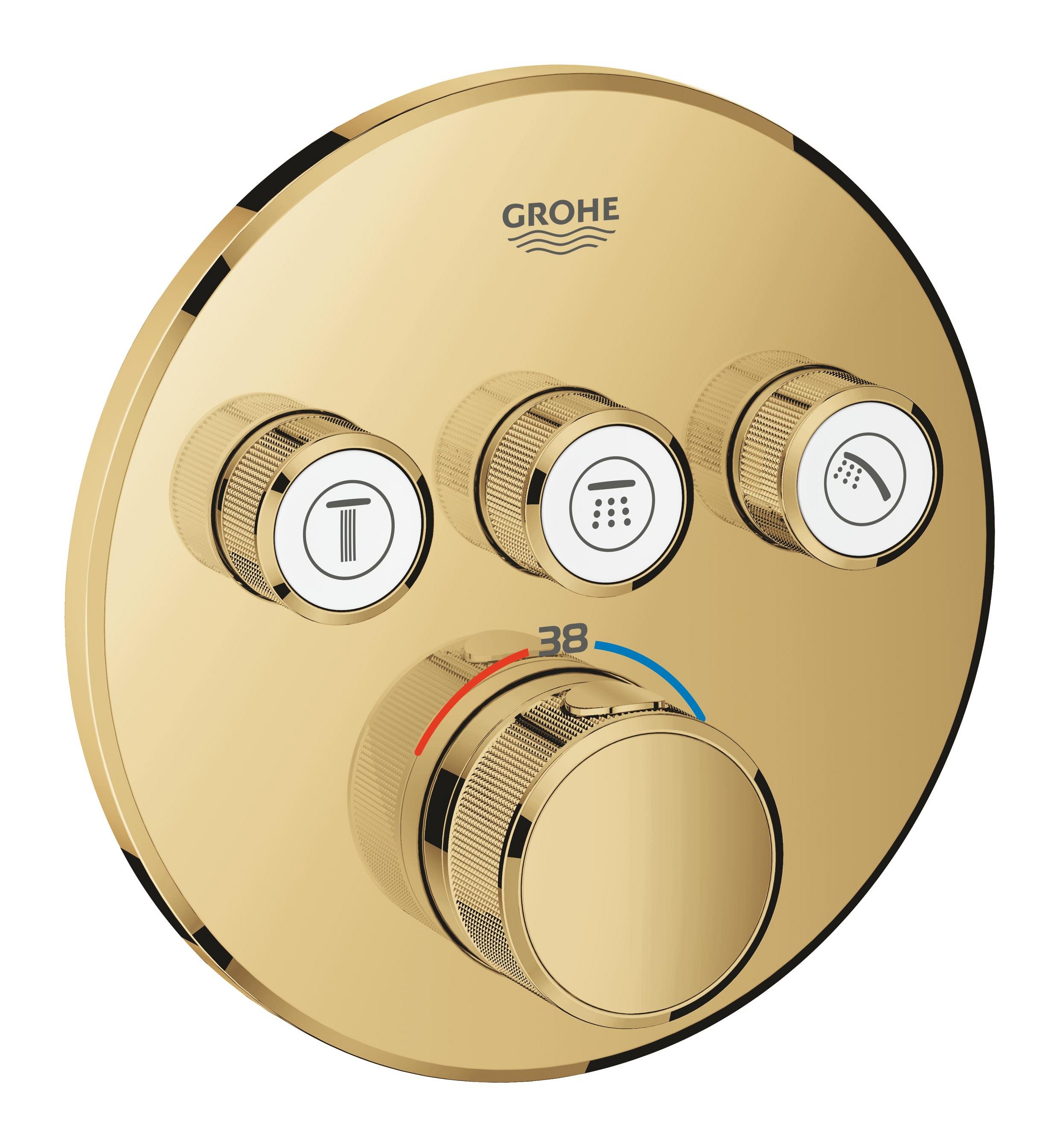 Grohe Grohtherm SmartControl vanová baterie pod omítku ano zlatá 29121GL0