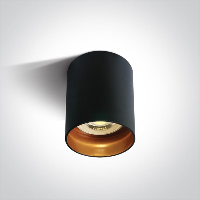 One Light Muzaki stropní světlo 1x10 W černá 12105N/B