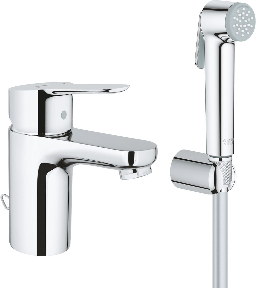 Grohe BauCosmopolitan umyvadlová baterie stojící StarLight Chrome 23757000