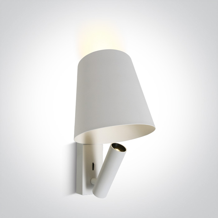 One Light Piniada nástěnné svítidlo 1x3 W bílá-černá 65142/W/W